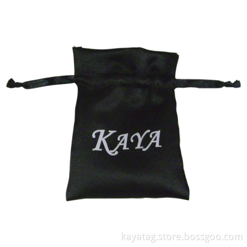 Black Satin Pouch